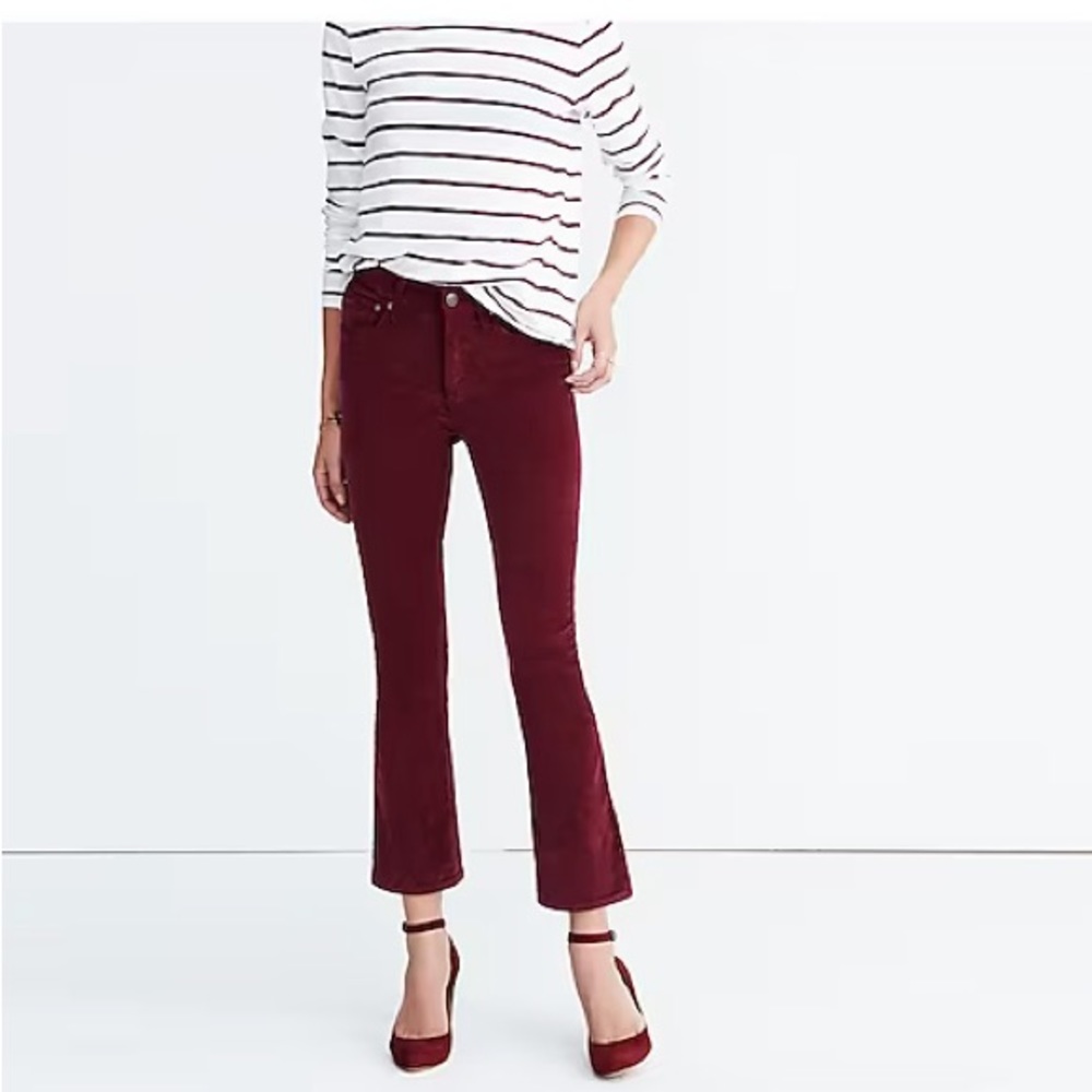 Madewell Cali Demi-Boot Jeans in Velvet SIZE 27